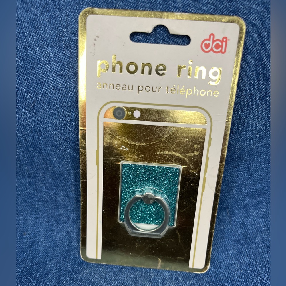 Urban Outfitters Blue glitter Phone Ring Grip NWT NIB